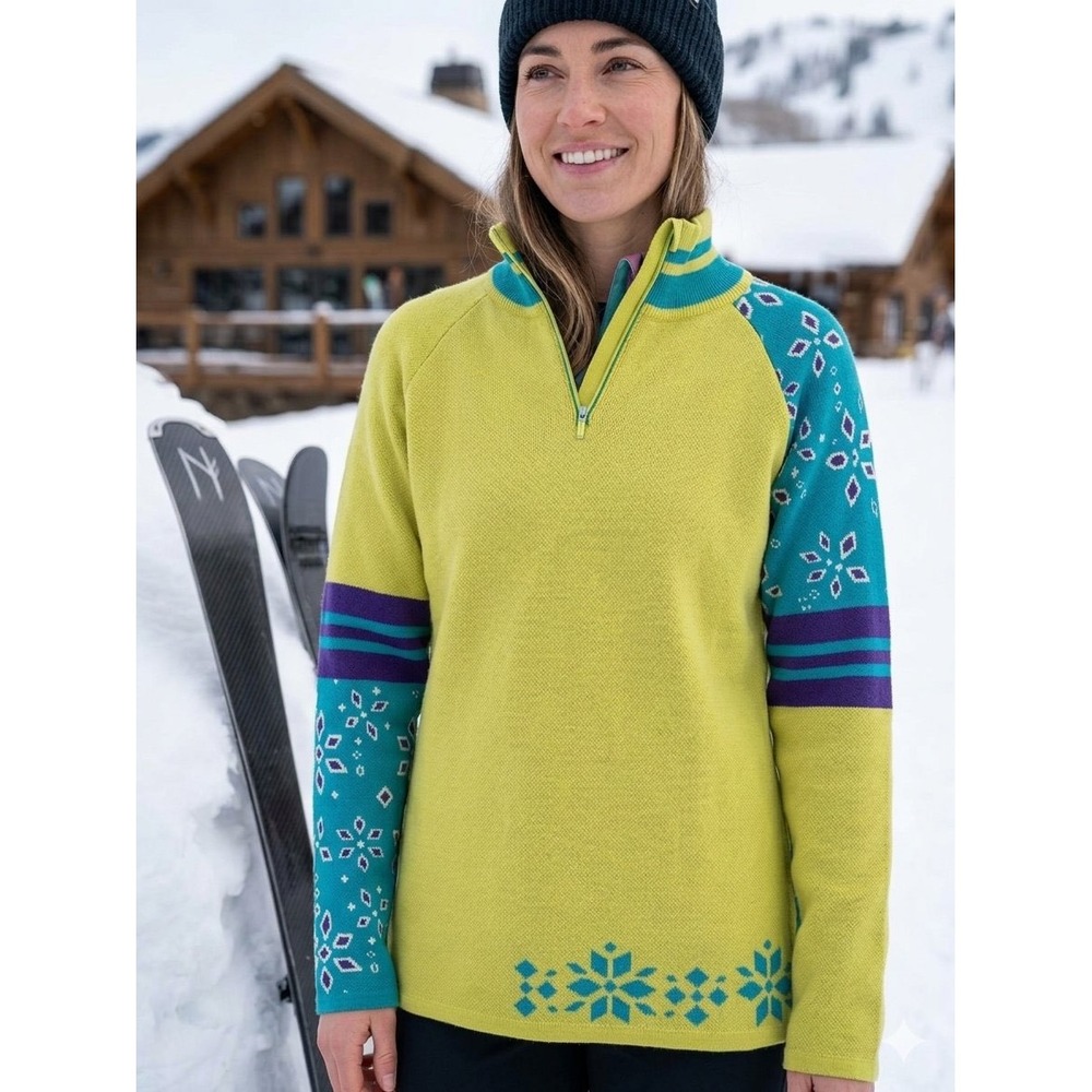 NWT Neve Shawna Zip Neck in Acid Size XL